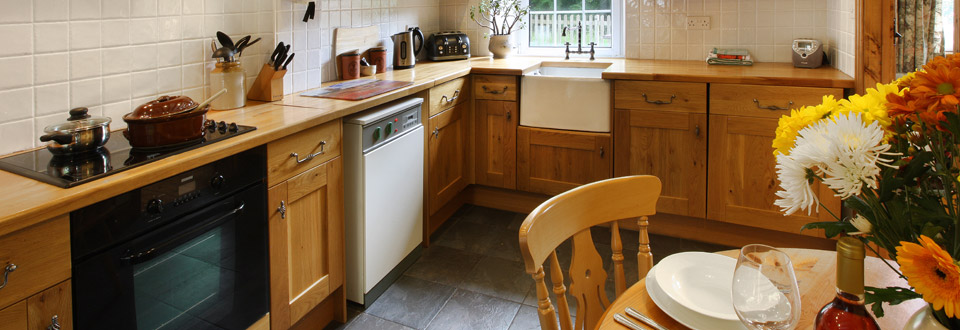 Farmhouse kitchen in Y Stabl - a traditional Welsh holiday cottage